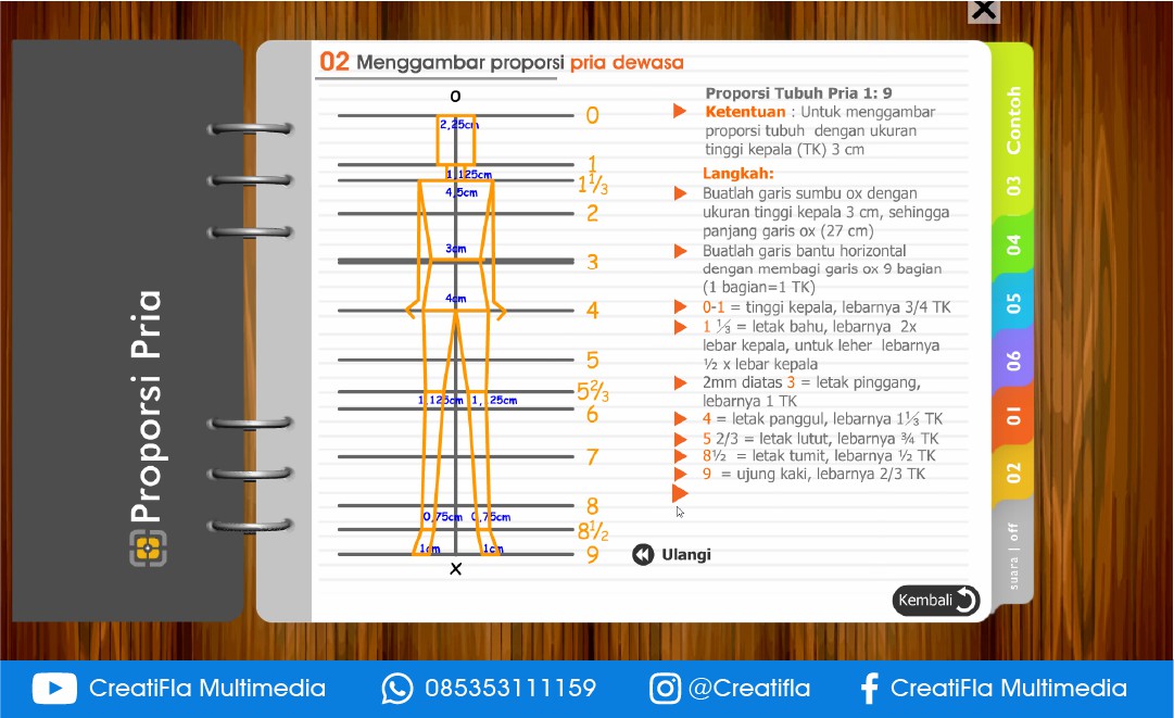 Multimedia Interaktif Tata Busana Proporsi Tubuh