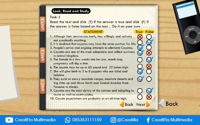 Multimedia Interaktif Reading Task