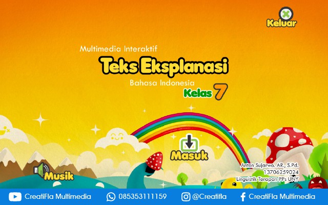 Multimedia Interaktif Bahasa Indonesia Teks Eksplanasi