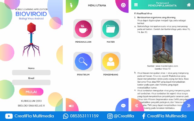 Mobile App Biovidroid (Biologi Virus)