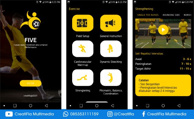 Mobile App FIVE Futsal