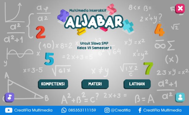 Multimedia Interaktif Matematika Aljabar