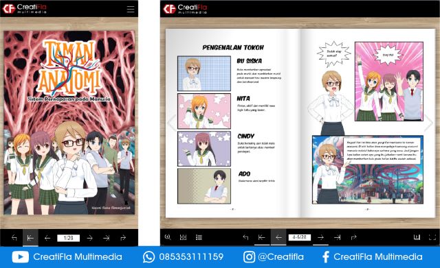 Komik Digital Taman Anatomi Sistem Pernafasan
